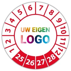 Keuringssticker met uw logo - Jaartalstickers