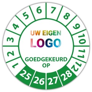 Keuringssticker goedgekeurd op - Keuringsstickers op vel logo