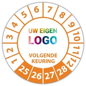 Keuringssticker Ultra Destructable volgende keuringsdatum - Keuringsstickers op rol logo