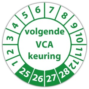 Keuringssticker Ultra Destructable volgende VCA keuring - Keuringsstickers op rol