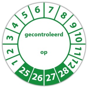 Keuringssticker Ultra Destructable gecontroleerd op - CV ketel stickers