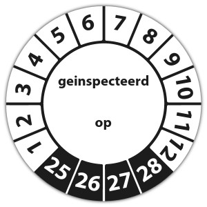 Keuringssticker Ultra Destructable geinspecteerd op - CV ketel stickers