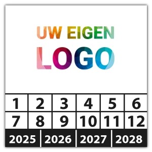 Keuringssticker Ultra Destructable met uw logo - CV ketel stickers