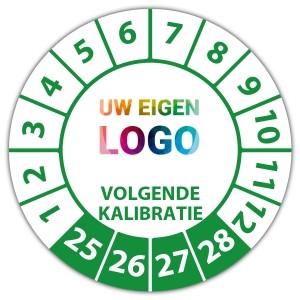 Keuringssticker volgende kalibratie - Keuringsstickers op rol logo