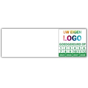 Kabelkeuringssticker "goed gekeurd op" logo