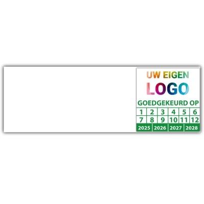 Kabelkeuringssticker goed gekeurd op - Kabelkeuringsstickers logo