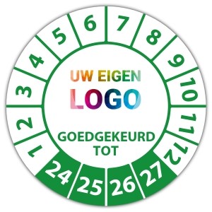 Keuringssticker goedgekeurd tot -  logo